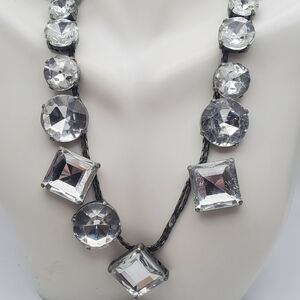Sterling silver rhinestone sparkle necklace‎ gift for her custom fine jewelry